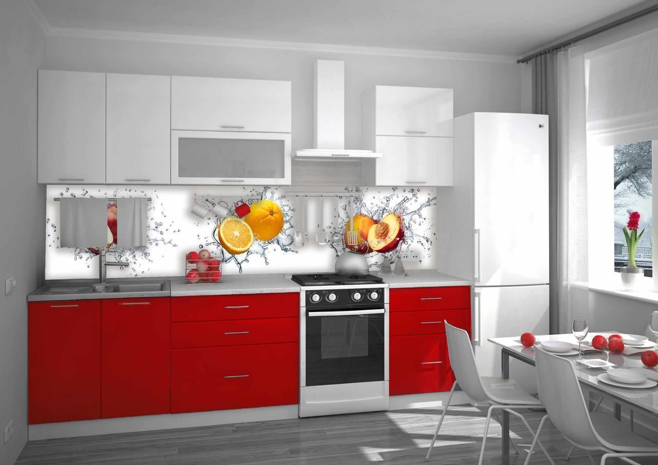 Красно-белая кухня: королевское цветовое сочетание